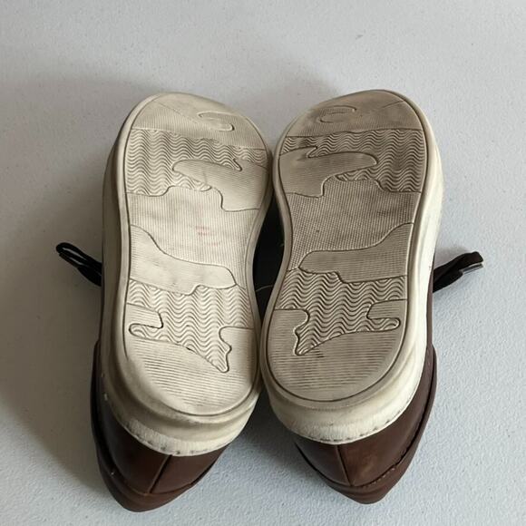 Bruno Magli Diego Sneakers Men’s 11 M EU 44 Cognac Low Top Shoes Brown Leather - Picture 9 of 12